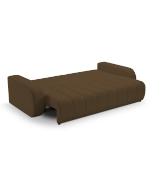 Sofa BALOO z funkcja spania i pojemnikiem BRĄZOWY LAMBI 04