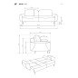 Sofa BOHO z funkcja spania i pojemnikiem BRUDNA BIEL PERFECT HARMONY 01