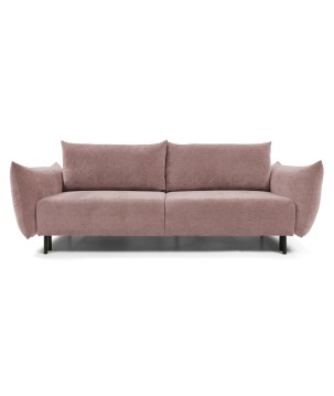 Sofa ADEL z funkcja spania i pojemnikiem BRUDNY RÓŻ OVER THE HORIZON 64