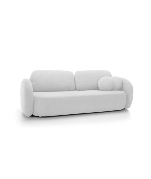 Sofa OLIO z funkcja spania i pojemnikiem BIAŁY ARAGON 01