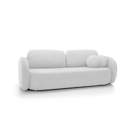 Sofa OLIO z funkcja spania i pojemnikiem BIAŁY ARAGON 01