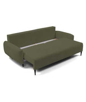 Sofa BOHO z funkcja spania i pojemnikiem OLIWKOWY PERFECT HARMONY 39