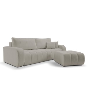 Sofa BALOO z funkcja spania i pojemnikiem JASNY SZARY LAMBI 11