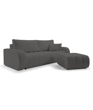 Sofa BALOO z funkcja spania i pojemnikiem CIEMNY SZARY LAMBI 12