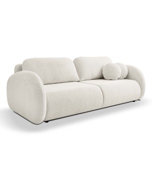 Sofa LOOP z funkcja spania i pojemnikiem BRUDNA BIEL RAVEN 22