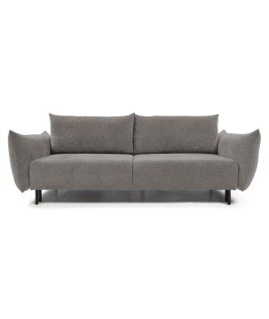 Sofa ADEL z funkcja spania i pojemnikiem JASNY GRAFIT OVER THE HORIZON 90