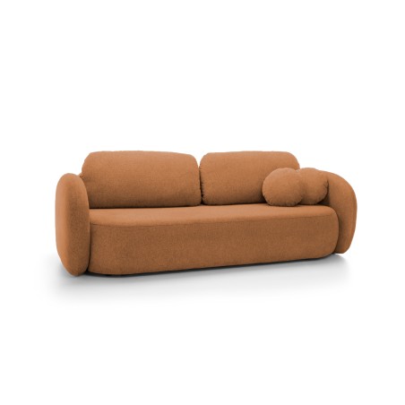 Sofa OLIO z funkcja spania i pojemnikiem MIEDZIANY ARAGON 56