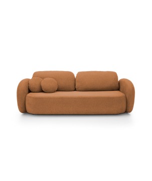 Sofa OLIO z funkcja spania i pojemnikiem MIEDZIANY ARAGON 56