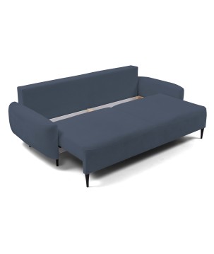 Sofa BOHO z funkcja spania i pojemnikiem CIENONIEBIESKI PERFECT HARMONY 77