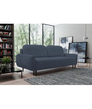 Sofa BOHO z funkcja spania i pojemnikiem CIENONIEBIESKI PERFECT HARMONY 77