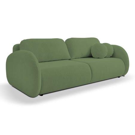 Sofa LOOP z funkcja spania i pojemnikiem ZIELONY RAVEN 77