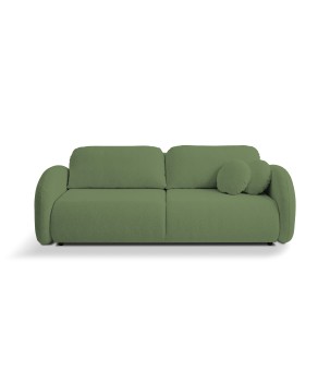 Sofa LOOP z funkcja spania i pojemnikiem ZIELONY RAVEN 77