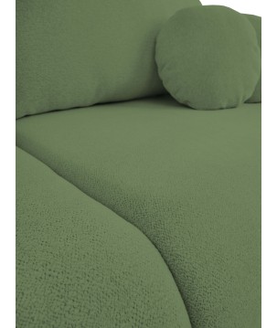Sofa LOOP z funkcja spania i pojemnikiem ZIELONY RAVEN 77