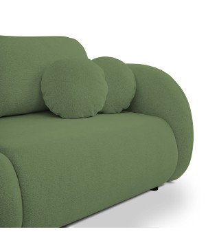 Sofa LOOP z funkcja spania i pojemnikiem ZIELONY RAVEN 77