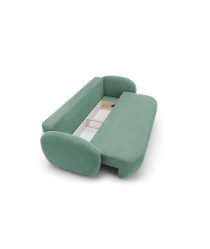 Sofa OLIO z funkcja spania i pojemnikiem TURKUSOWY ARAGON 75