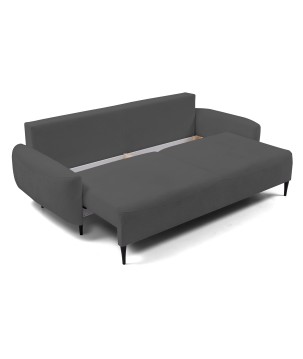 Sofa BOHO z funkcja spania i pojemnikiem GRAFITOWY PERFECT HARMONY 90