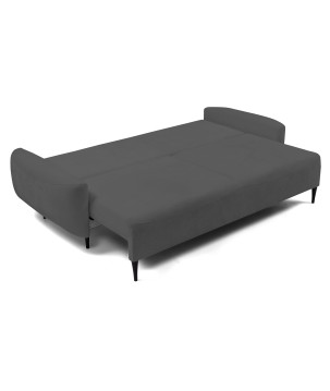 Sofa BOHO z funkcja spania i pojemnikiem GRAFITOWY PERFECT HARMONY 90