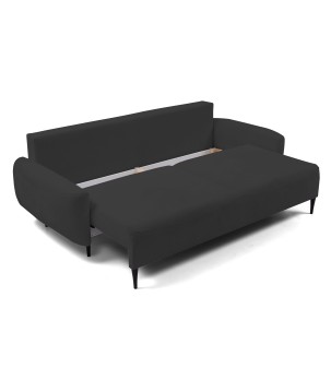 Sofa BOHO z funkcja spania i pojemnikiem CZARNY PERFECT HARMONY 99