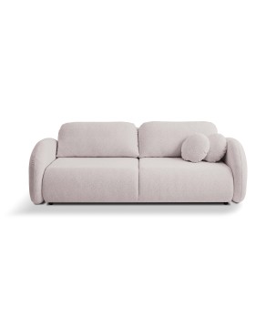 Sofa LOOP z funkcja spania i pojemnikiem PUDROWY RÓŻ RAVEN 91