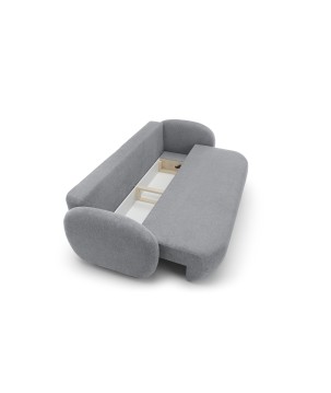 Sofa OLIO z funkcja spania i pojemnikiem JASNY SZARY ARAGON 93