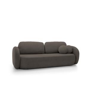 Sofa OLIO z funkcja spania i pojemnikiem CIEMNY SZARY ARAGON 97