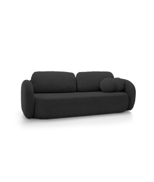 Sofa OLIO z funkcja spania i pojemnikiem ANTRACYTOWY ARAGON 99