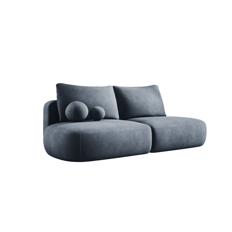 Sofa BABU z funkcja spania i pojemnikiem CIEMNY SZARY CLOUD 97