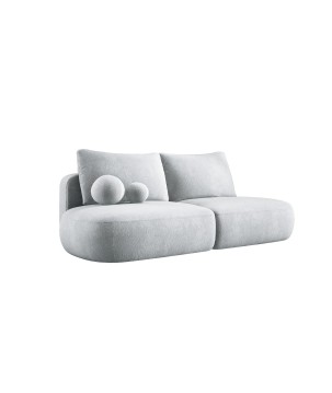 Sofa BABU z funkcja spania i pojemnikiem SREBRNY APHRODITE 20