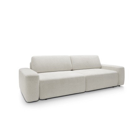 Sofa BOULI z funkcja spania i pojemnikiem BEŻOWY RAVEN 21