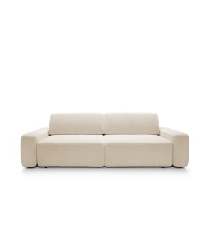 Sofa BOULI z funkcja spania i pojemnikiem PIASKOWY RAVEN 28