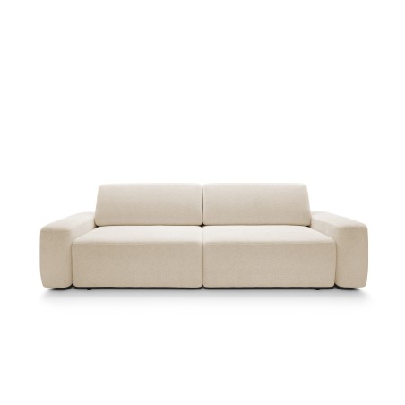Sofa BOULI z funkcja spania i pojemnikiem PIASKOWY RAVEN 28