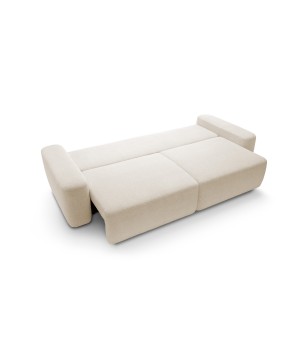 Sofa BOULI z funkcja spania i pojemnikiem PIASKOWY RAVEN 28