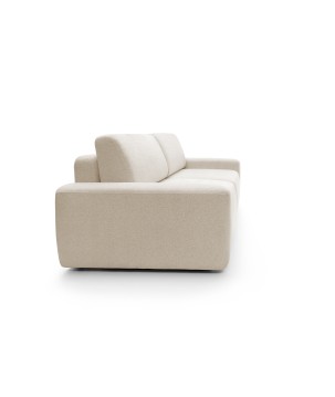 Sofa BOULI z funkcja spania i pojemnikiem PIASKOWY RAVEN 28