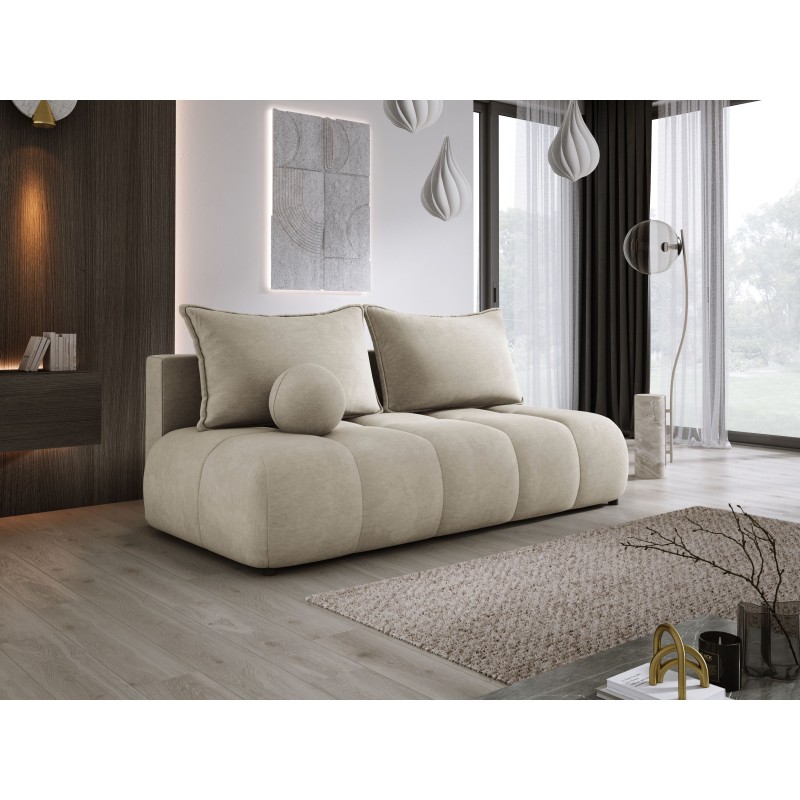 Sofa COCO z funkcja spania i pojemnikiem BEŻOWY CLOUD 03