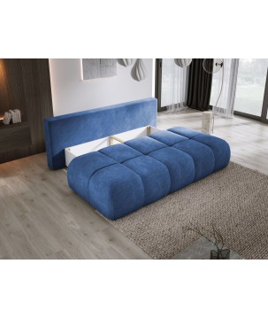 Sofa COCO z funkcja spania i pojemnikiem NIEBIESKI CLOUD 74