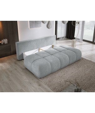 Sofa COCO z funkcja spania i pojemnikiem POPIELATY CLOUD 81