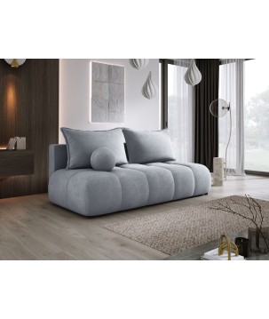 Sofa COCO z funkcja spania i pojemnikiem JASNY SZARY CLOUD 82