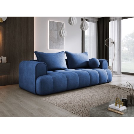 Sofa COCO z funkcja spania i pojemnikiem NIEBIESKI CLOUD 74