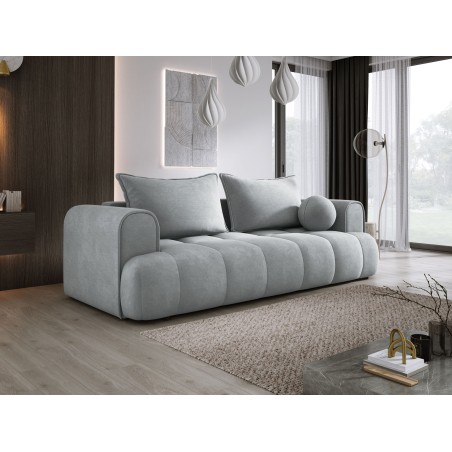 Sofa COCO z funkcja spania i pojemnikiem POPIELATY CLOUD 81