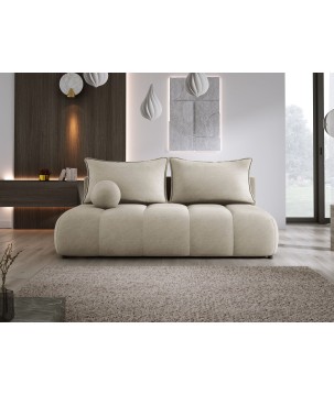Sofa COCO z funkcja spania i pojemnikiem BEŻOWY CLOUD 03