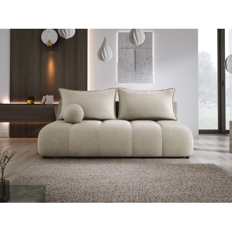 Sofa COCO z funkcja spania i pojemnikiem BEŻOWY CLOUD 03