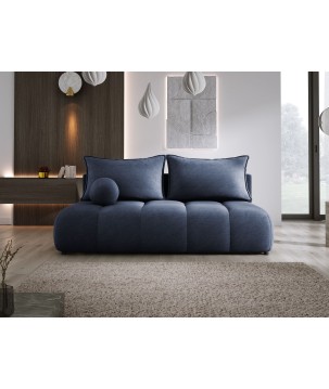 Sofa COCO z funkcja spania i pojemnikiem CIEMNO NIEBIESKI CLOUD 79