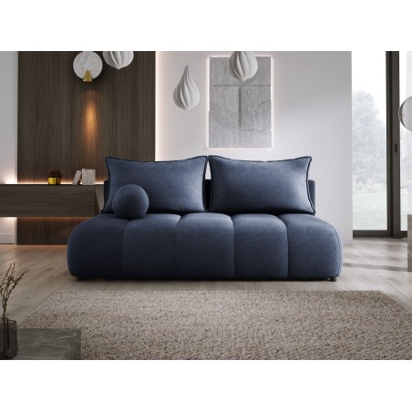 Sofa COCO z funkcja spania i pojemnikiem CIEMNO NIEBIESKI CLOUD 79