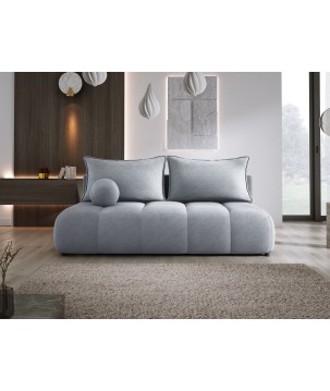 Sofa COCO z funkcja spania i pojemnikiem JASNY SZARY CLOUD 82