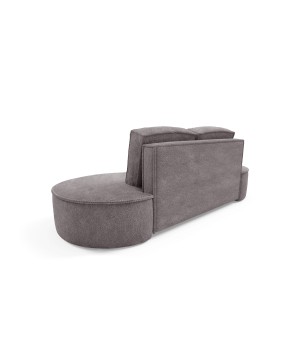 Sofa MOLLY z funkcja spania i pojemnikiem SZARY JEDWAB ABRIAMO 07