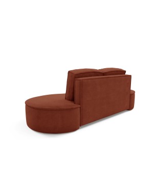 Sofa MOLLY z funkcja spania i pojemnikiem BRĄZOWY CURIO 55