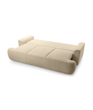 Sofa VELO z funkcja spania i pojemnikiem BEŻOWY CORAL 50