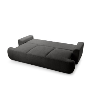 Sofa VELO z funkcja spania i pojemnikiem GRAFITOWY CORAL 60