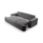 Sofa VELO z funkcja spania i pojemnikiem CIEMNY SZARY CORAL 80
