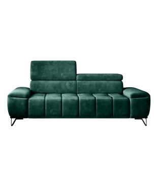 Sofa PALLADIO 2 osobowa z regulowanymi zagłówkami MONOLITH 37 WERSAL